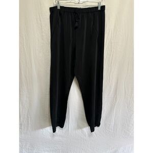 Negative Women's Lightweight Elastic Waist High Rise Loungers, Size L Athleisure